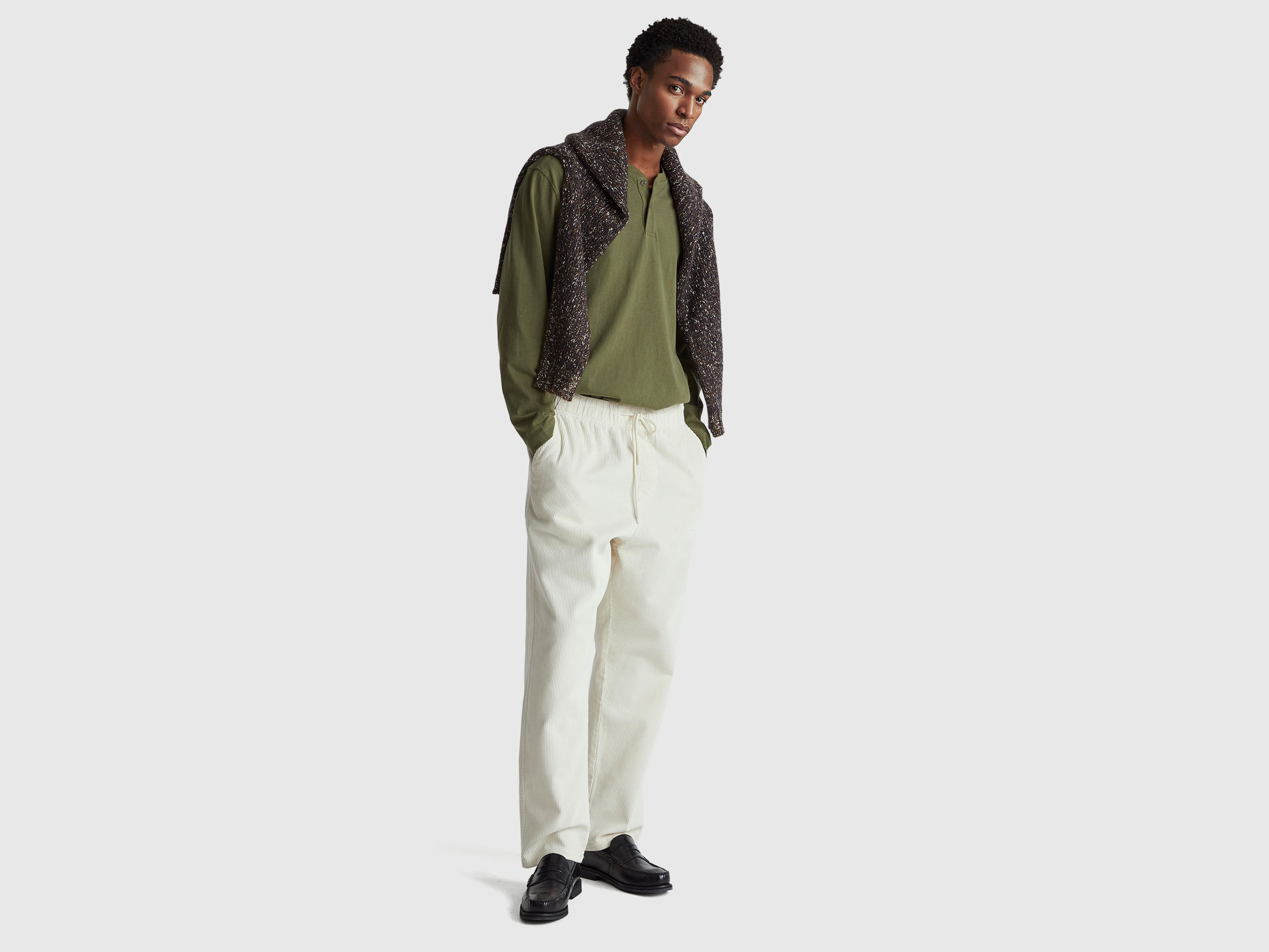 ROUND NECK SWEATL/S Men image number 3